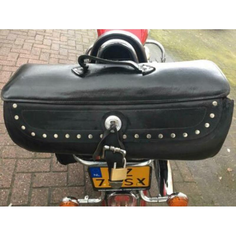 Mooie grote leren toolrol