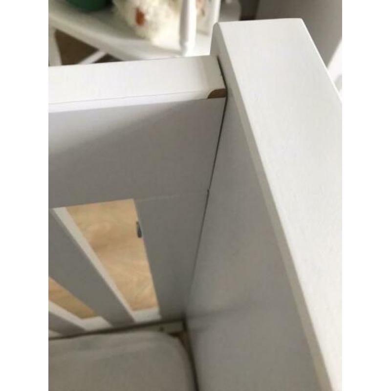 Babykamer ledikant en commode Bopita Camille wit