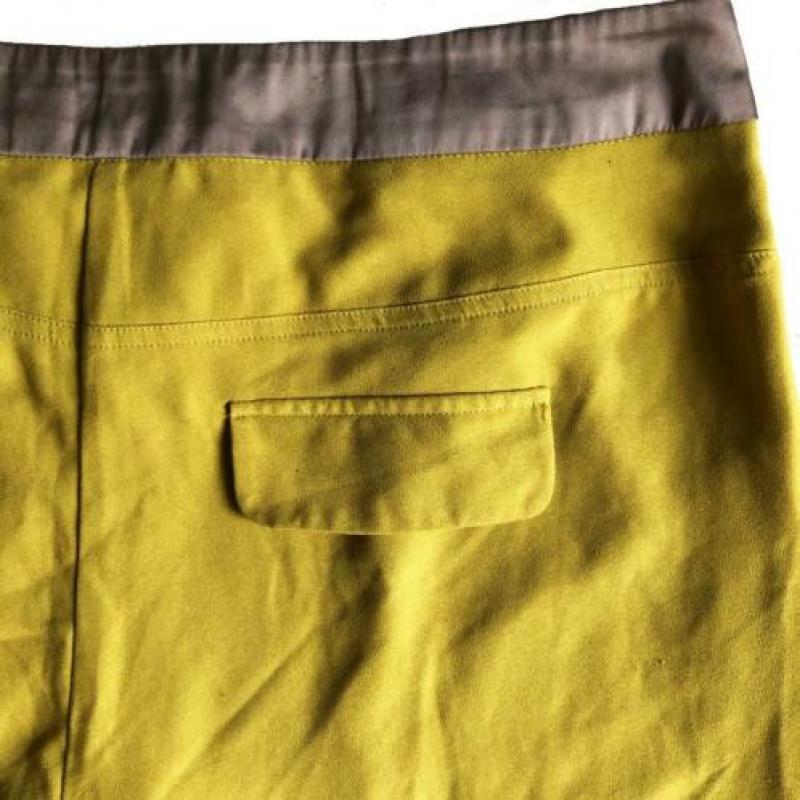 Broek Superstar maat 40/L mosterdegeel pantalon