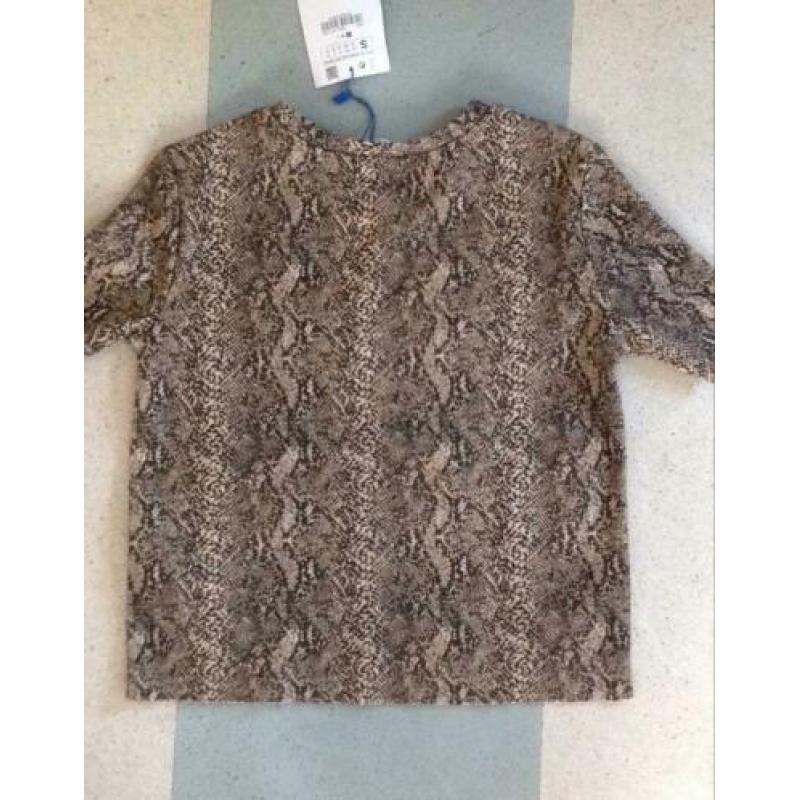Mooi top in dierenprint, S, Zara,NIEUW