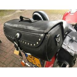 Mooie grote leren toolrol