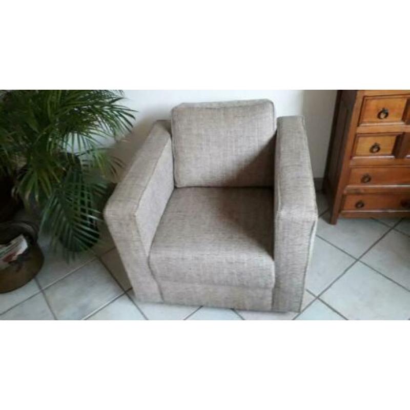 Prachtige retro kubus fauteuil als nieuw
