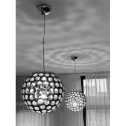 Loods 5 zilverkleurige bol lampen