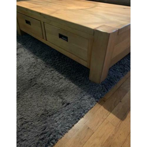Mooie eiken geoliede meubelset en eetkamerstoelen