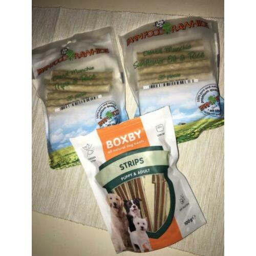 Boxby & Farmfood Snacks Stripe’s Dental Munchie botjes