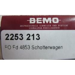 3 stuks Bemo H0m Schotterwagens van de FO