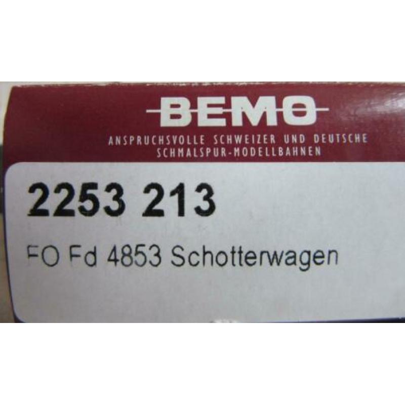 3 stuks Bemo H0m Schotterwagens van de FO