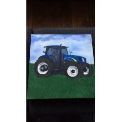 Tractor schilderij