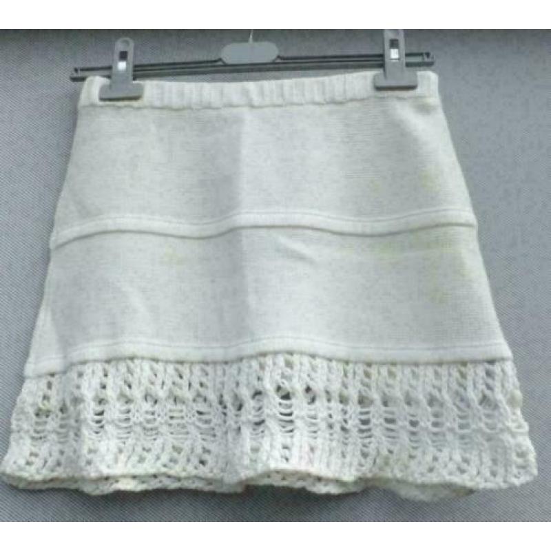 ZARA creme katoenen rok mt M