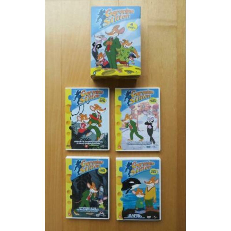 DVD BOX met 4 DVD's van Geronimo Stilton