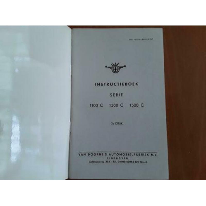 DAF instructieboekje.