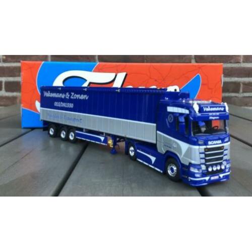 Scania S Highline met cargo floor oplegger