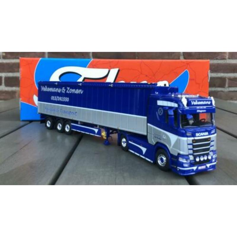 Scania S Highline met cargo floor oplegger