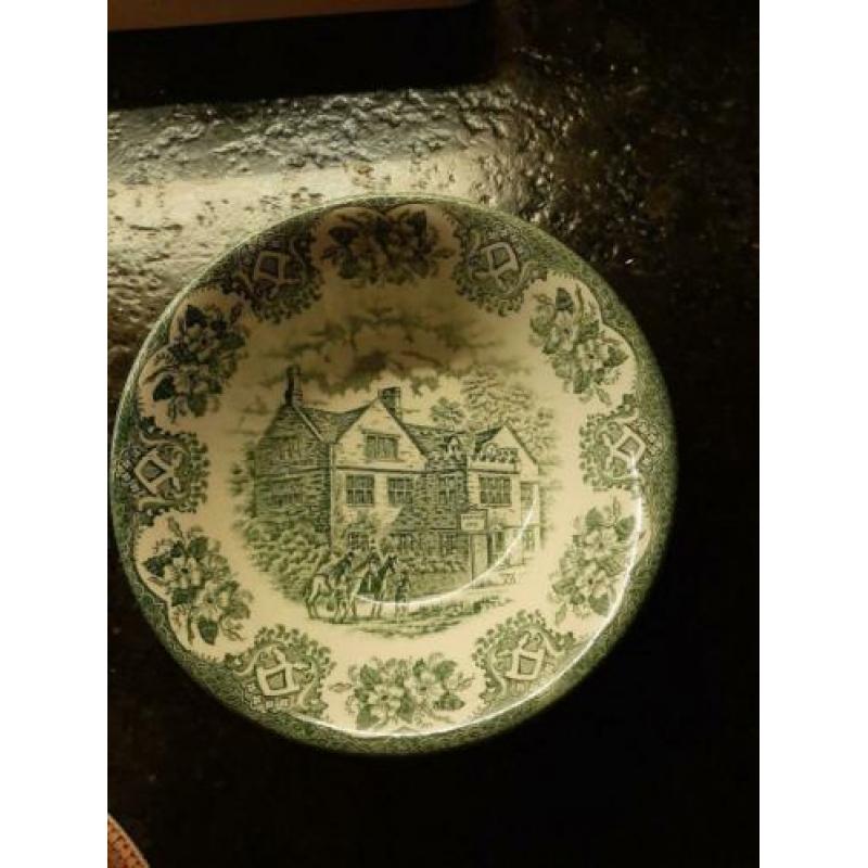 3 SCHAALTJES van OUD SERVIES