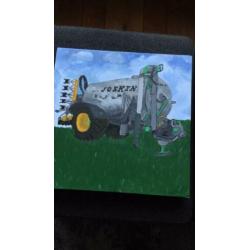 Tractor schilderij