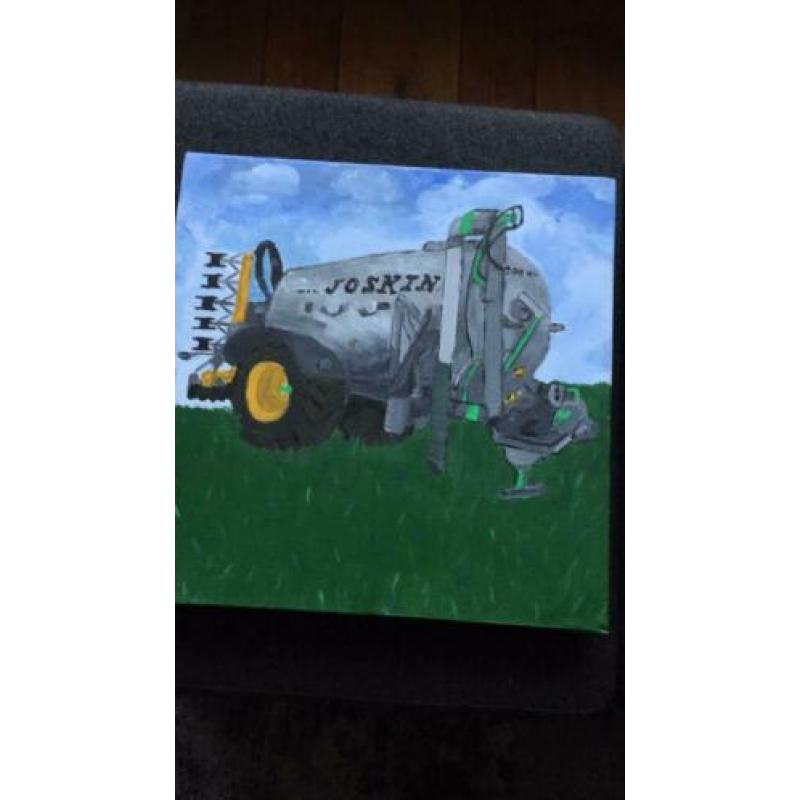 Tractor schilderij