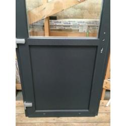 Kunststof buitendeur 98 x 204 1/2 glas antraciet