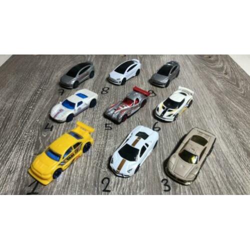 1/64 Hotwheels modellen auto’s €1.25 per stuk VAVB