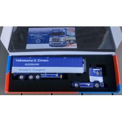 Scania S Highline met cargo floor oplegger