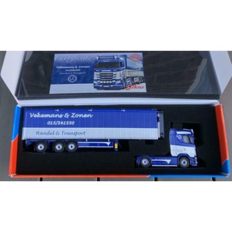 Scania S Highline met cargo floor oplegger