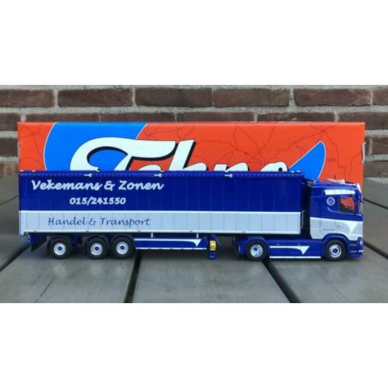 Scania S Highline met cargo floor oplegger