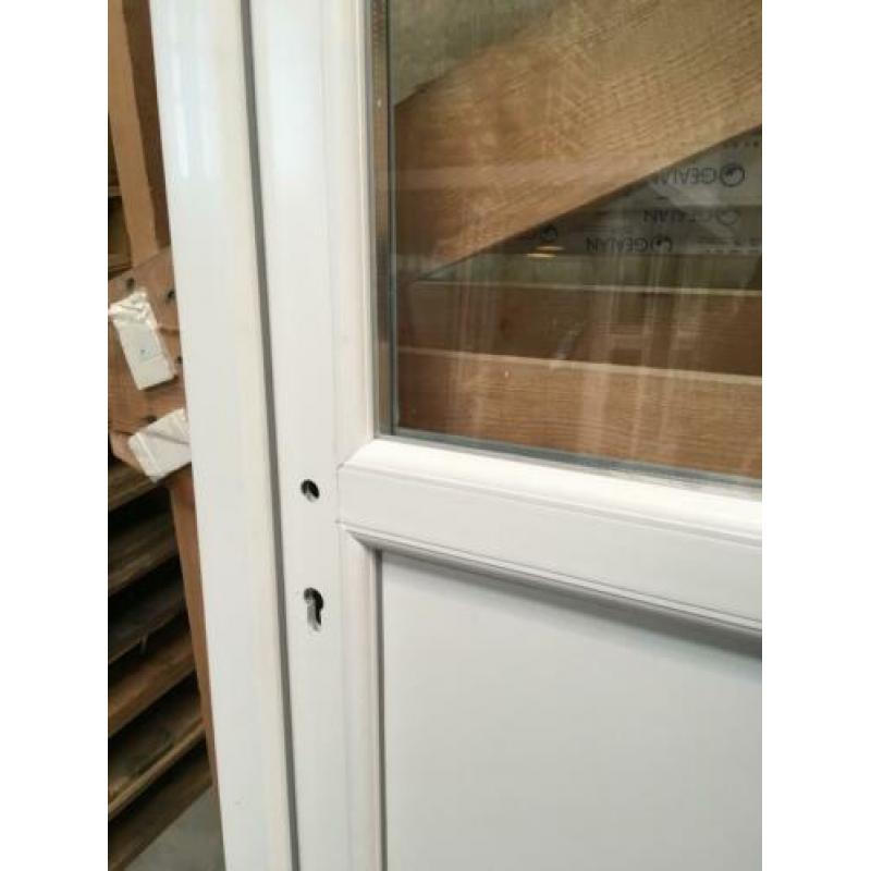 Kunststof buitendeur 98 x 204 1/2 glas antraciet