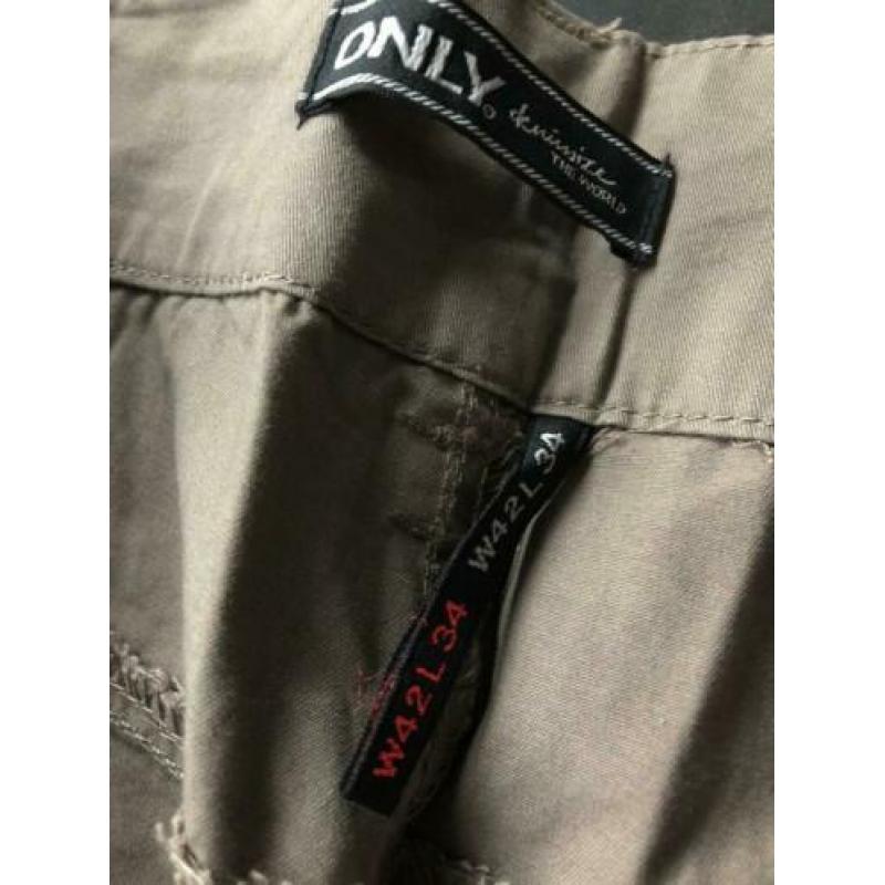 Only broek w42l34 beige chino