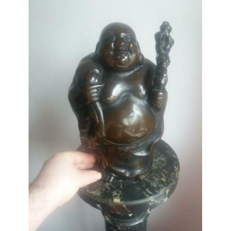 oud beeld boeddha brons koper ijzer sculptuur