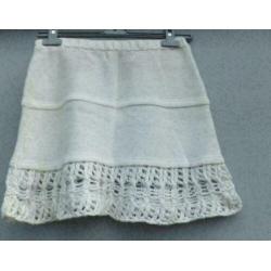 ZARA creme katoenen rok mt M