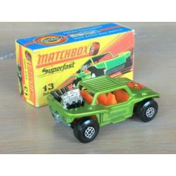 Lesney Matchbox Superfast 13 – Baja Buggy l-groen met. MIB