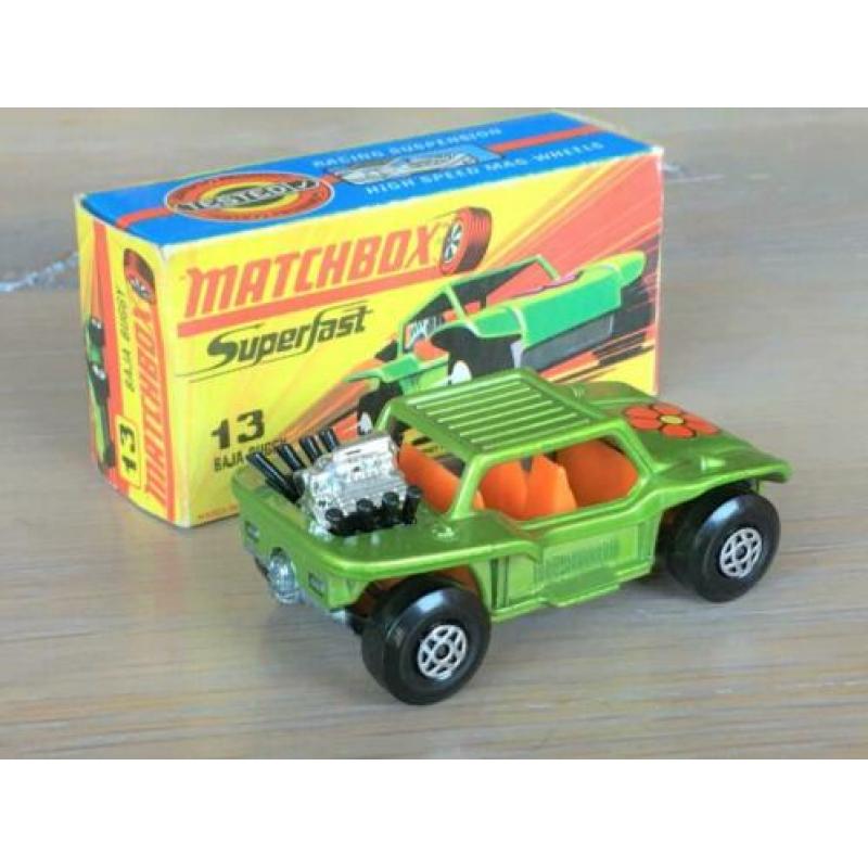 Lesney Matchbox Superfast 13 – Baja Buggy l-groen met. MIB