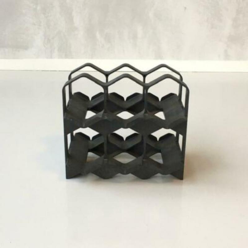 Vintage wijnrek Ornapress retro wine rack Swiss design