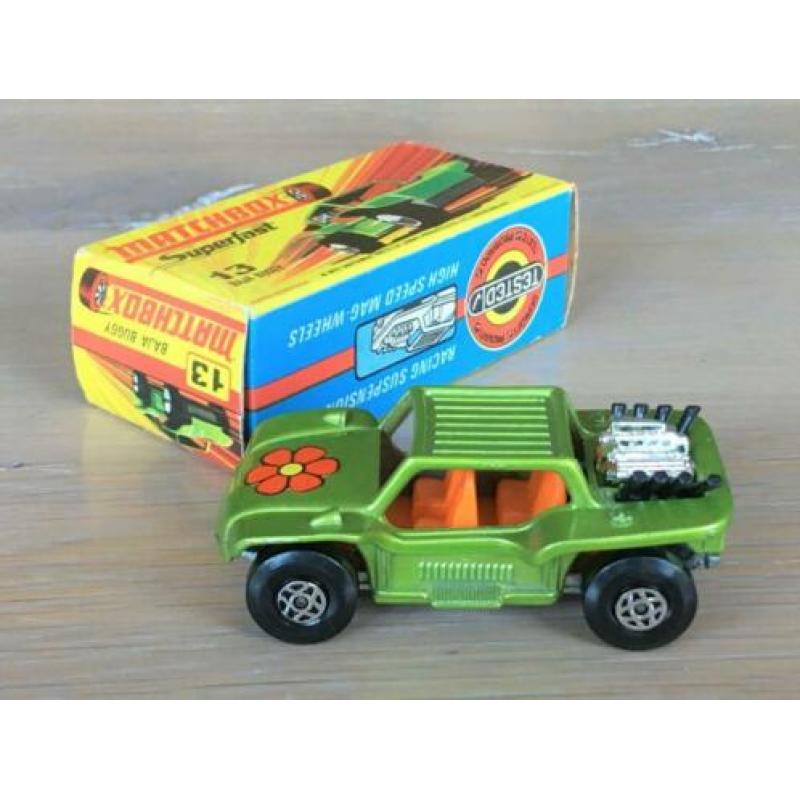 Lesney Matchbox Superfast 13 – Baja Buggy l-groen met. MIB