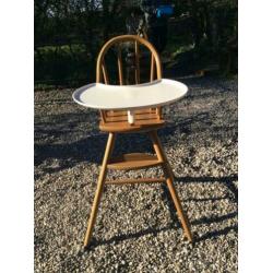 Hoge stabiele kinderstoel voor baby/peuter