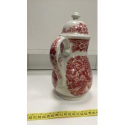 Broadhurst theepot Engels aardewerk rood