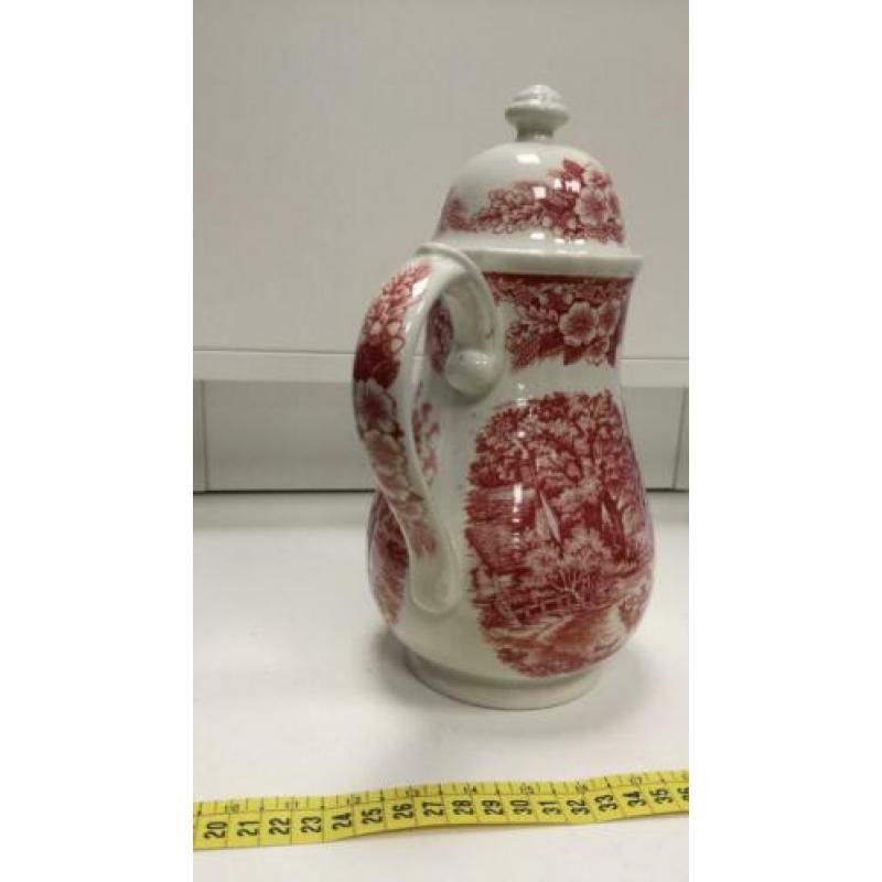 Broadhurst theepot Engels aardewerk rood