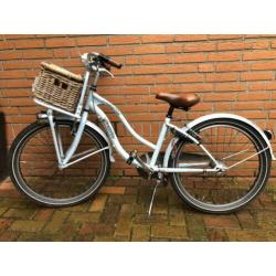 Stoere licht blauwe Gazelle freestyler fiets 24 inch 3 versn