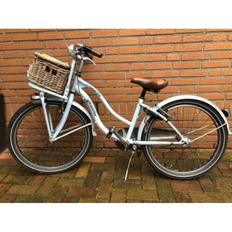 Stoere licht blauwe Gazelle freestyler fiets 24 inch 3 versn