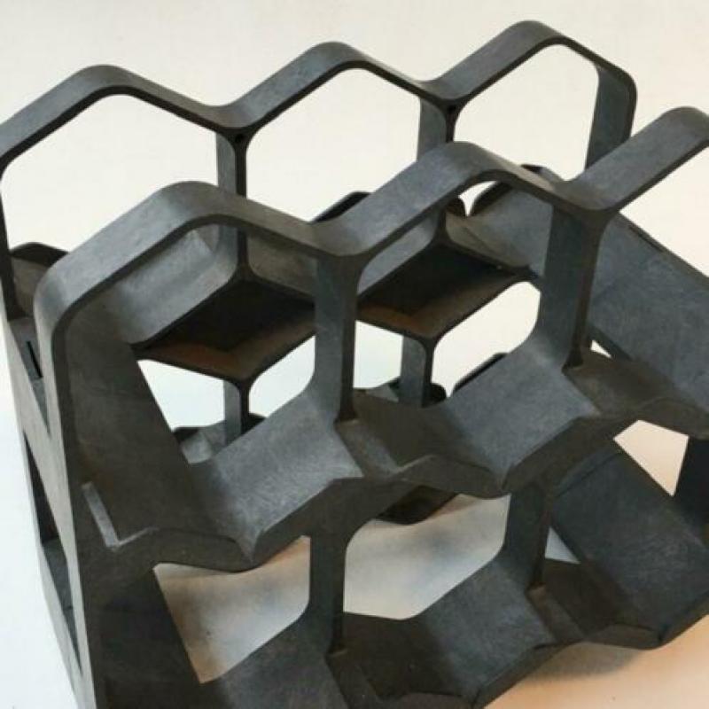 Vintage wijnrek Ornapress retro wine rack Swiss design