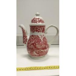 Broadhurst theepot Engels aardewerk rood