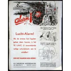 Orgineel Aanplakbiljet : Lucht-Alarm! Snelbouw Amsterdam WO2