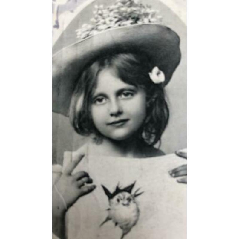Oude mooie Paaskaart. 1911