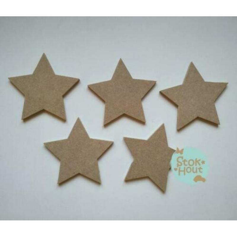 Knutselsetje met 10 MDF figuren: kinderfeestje | Stokhout 78
