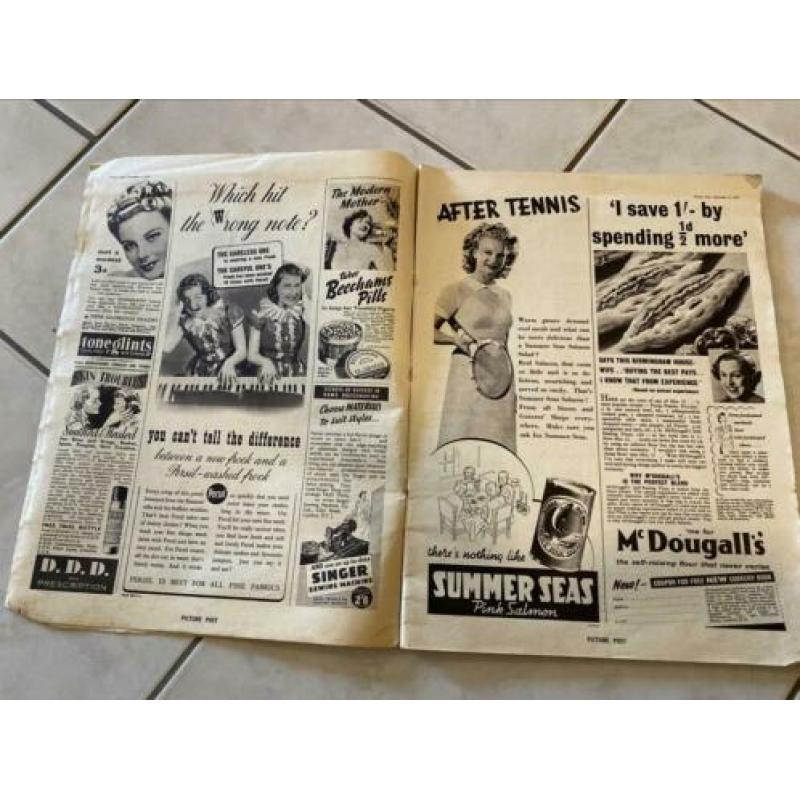Picture Post uit 1939 en div engelstalige boeken