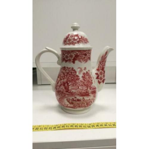 Broadhurst theepot Engels aardewerk rood