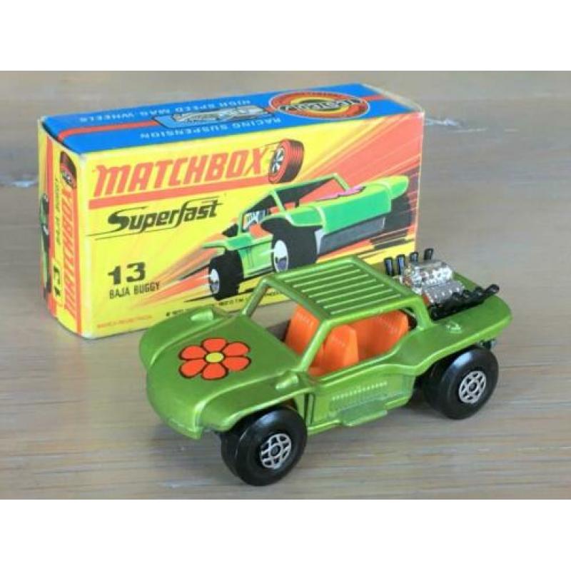 Lesney Matchbox Superfast 13 – Baja Buggy l-groen met. MIB