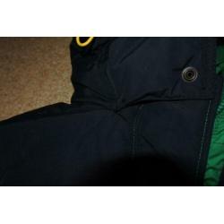 hollister winterjas M groen met donker blauw