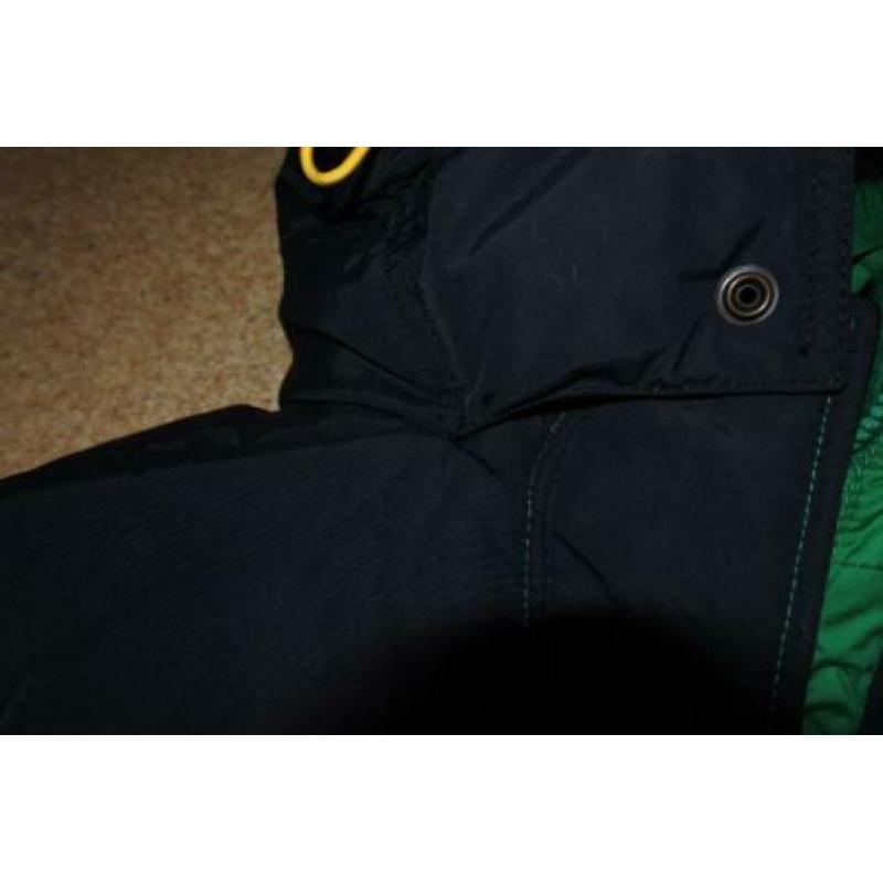 hollister winterjas M groen met donker blauw