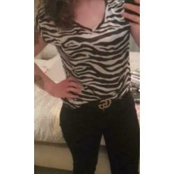 leuke set rokje en top ribstof maat xs 34/36