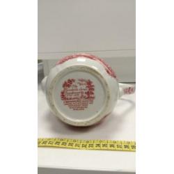 Broadhurst theepot Engels aardewerk rood